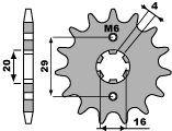 Sprocket front PBR 425 13 18NC